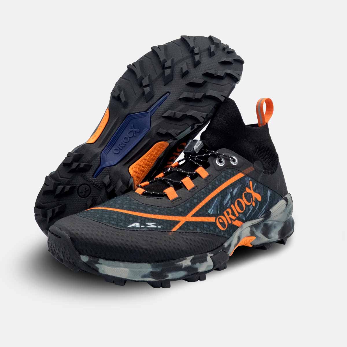 Zapatillas Trail Transpirables Etna 21 Pro Negro Naranja