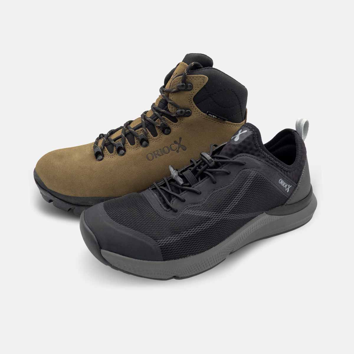Pack Doble Ruta: Bota LOGROÑO + Zapato AZORES Negro con 30% dto. + Mochila