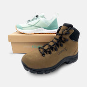 Pack Doble Ruta: Bota LOGROÑO + Zapato AZORES Verde con 30% dto. + Mochila