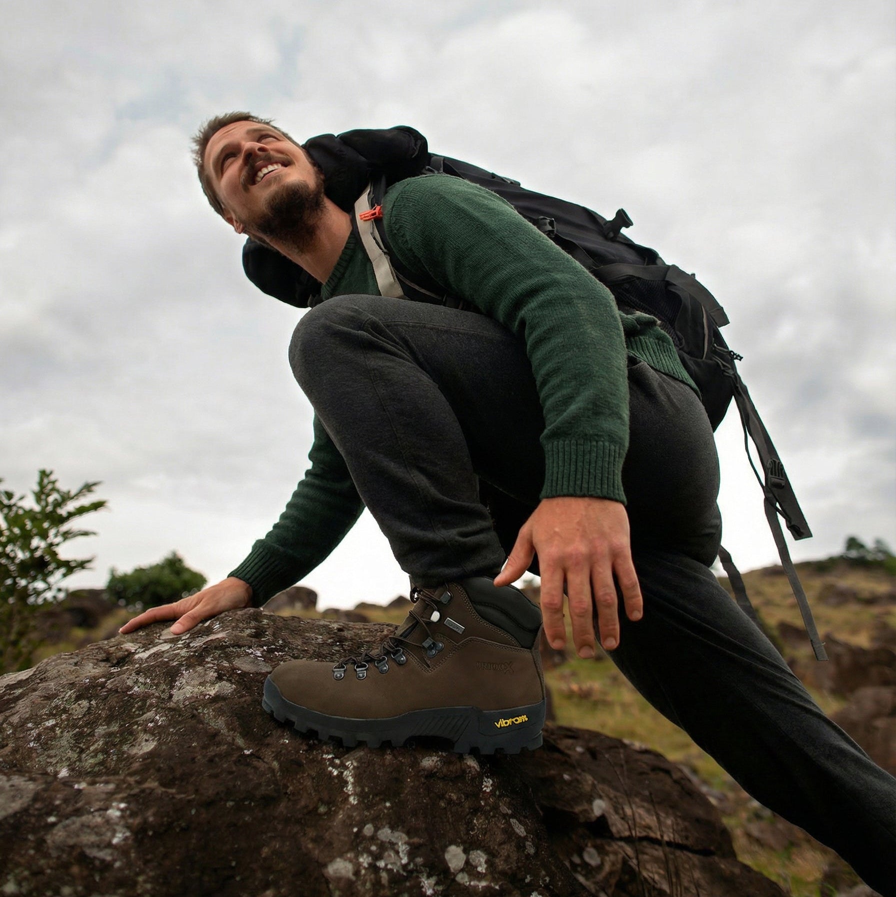 Braune Vercord-Waldstiefel