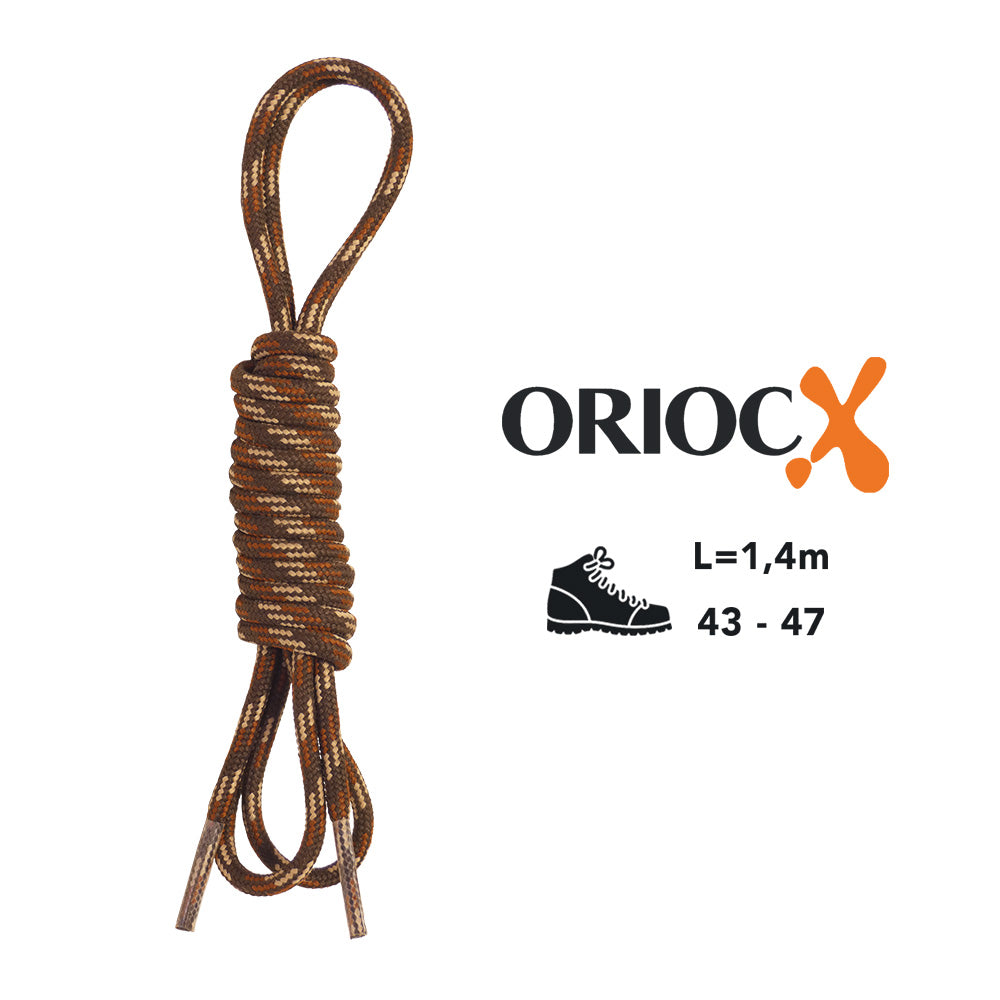 Laces Trekking Boots Brown Printed